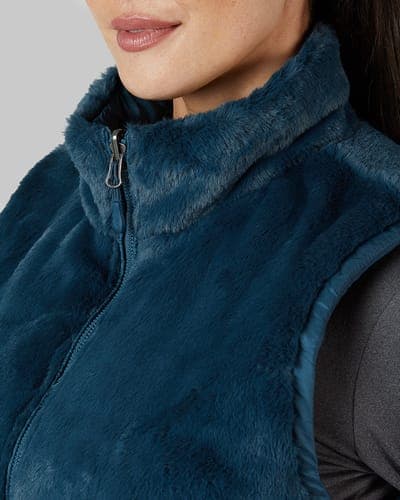 WOMEN'S REVERSIBLE LUXE FUR-LINED VEST 9