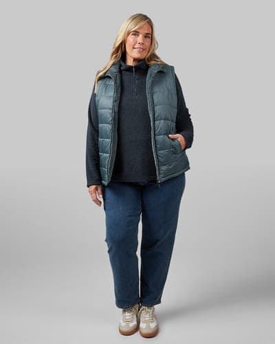 WOMEN'S REVERSIBLE LUXE FUR-LINED VEST 23