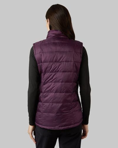 WOMEN'S REVERSIBLE LUXE FUR-LINED VEST 28