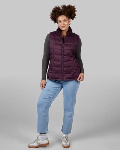 WOMEN'S REVERSIBLE LUXE FUR-LINED VEST 36