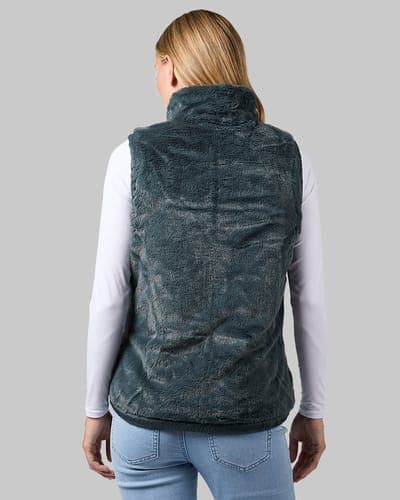 WOMEN'S REVERSIBLE LUXE FUR-LINED VEST 52