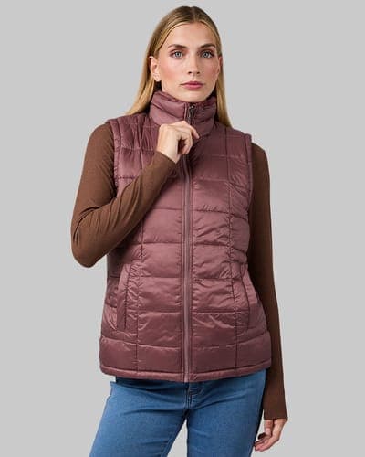 WOMEN'S REVERSIBLE LUXE FUR-LINED VEST 61