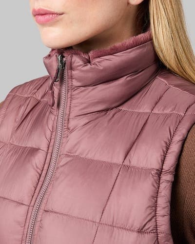 WOMEN'S REVERSIBLE LUXE FUR-LINED VEST 63