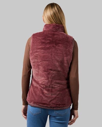 WOMEN'S REVERSIBLE LUXE FUR-LINED VEST 64