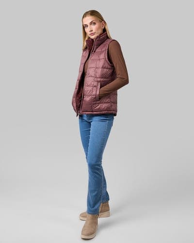 WOMEN'S REVERSIBLE LUXE FUR-LINED VEST 65
