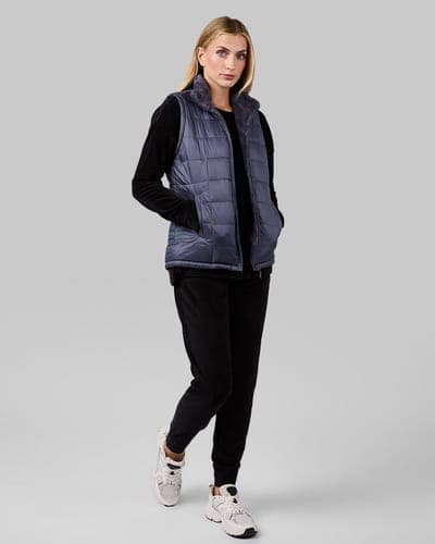 WOMEN'S REVERSIBLE LUXE FUR-LINED VEST 71