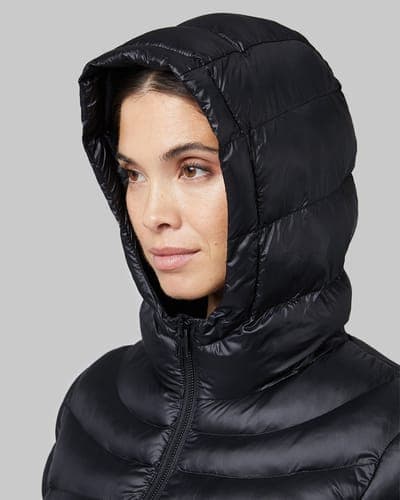 WOMEN'S SHINY HOODED JACKET 4