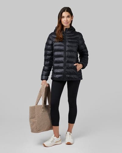WOMEN'S SHINY HOODED JACKET 6
