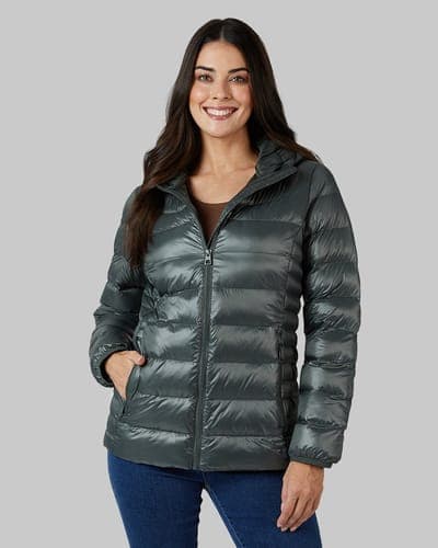 WOMEN'S SHINY HOODED JACKET 7