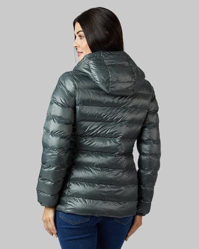 WOMEN'S SHINY HOODED JACKET 11