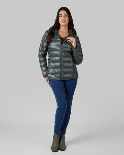 WOMEN'S SHINY HOODED JACKET 12