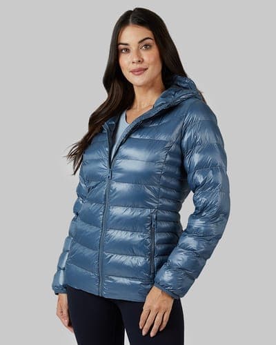 WOMEN'S SHINY HOODED JACKET 13