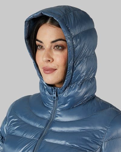 WOMEN'S SHINY HOODED JACKET 16