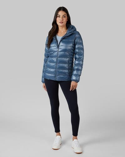 WOMEN'S SHINY HOODED JACKET 18