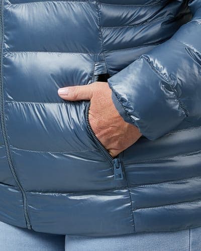 WOMEN'S SHINY HOODED JACKET 21