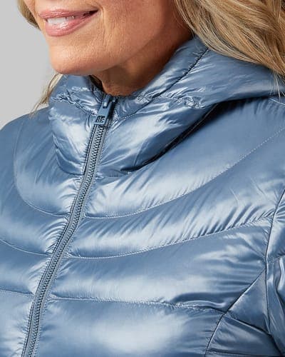 WOMEN'S SHINY HOODED JACKET 20