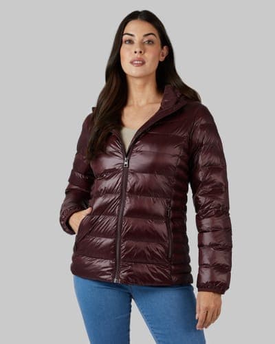 WOMEN'S SHINY HOODED JACKET 25
