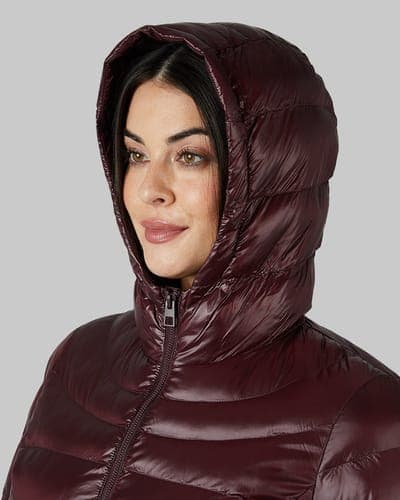 WOMEN'S SHINY HOODED JACKET 28