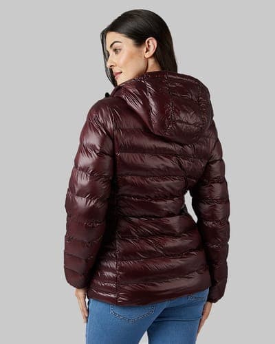 WOMEN'S SHINY HOODED JACKET 29