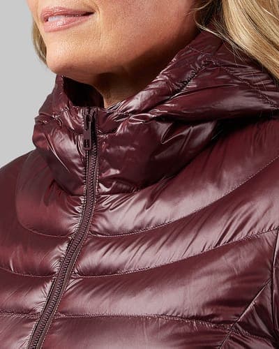 WOMEN'S SHINY HOODED JACKET 32