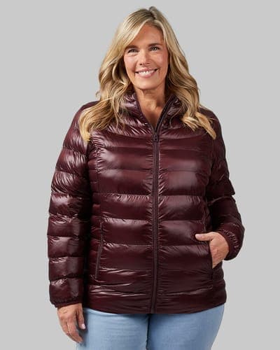 WOMEN'S SHINY HOODED JACKET 31