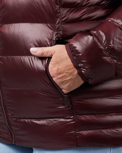 WOMEN'S SHINY HOODED JACKET 33