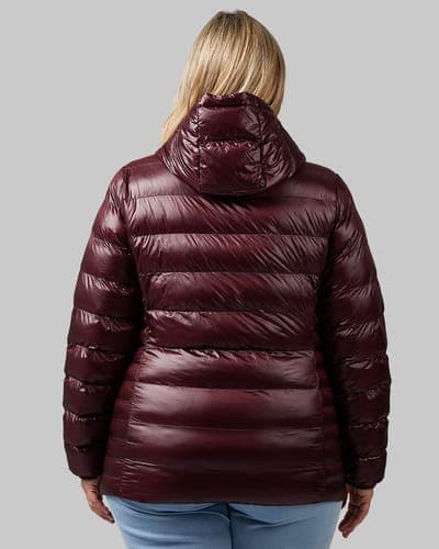 WOMEN'S SHINY HOODED JACKET 35