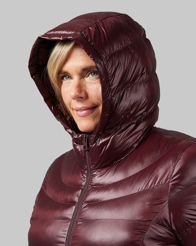 WOMEN'S SHINY HOODED JACKET 34
