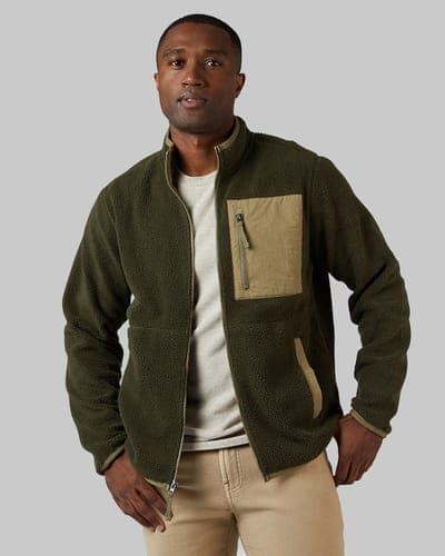 MEN'S OUTDOOR SHERPA FULL ZIP JACKET 7