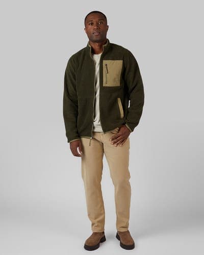 MEN'S OUTDOOR SHERPA FULL ZIP JACKET 12