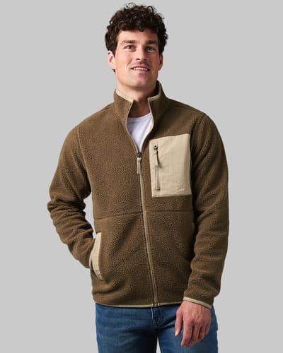 MEN'S OUTDOOR SHERPA FULL ZIP JACKET 19
