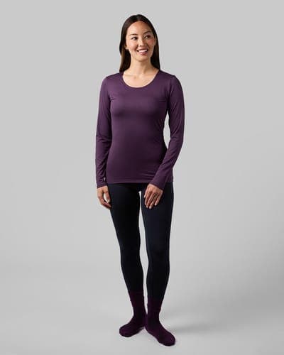WOMEN'S LIGHTWEIGHT BASELAYER SCOOP TOP 48