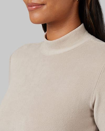 WOMEN'S HEAVYWEIGHT FLEECE BASELAYER MOCK TOP 2