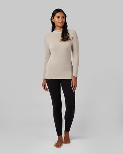 WOMEN'S HEAVYWEIGHT FLEECE BASELAYER MOCK TOP 4