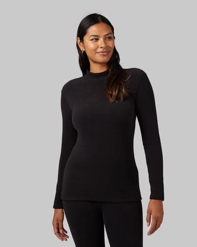 WOMEN'S HEAVYWEIGHT FLEECE BASELAYER MOCK TOP 5
