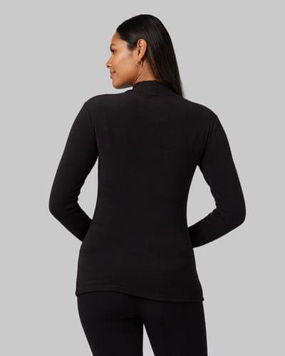 WOMEN'S HEAVYWEIGHT FLEECE BASELAYER MOCK TOP 7