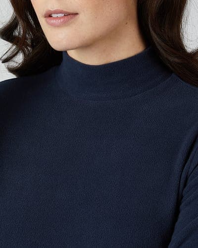 WOMEN'S HEAVYWEIGHT FLEECE BASELAYER MOCK TOP 10
