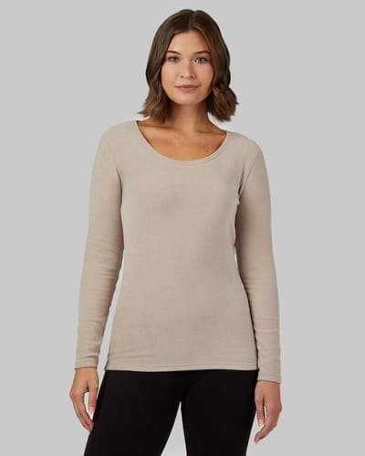 WOMEN'S HEAVYWEIGHT FLEECE BASELAYER SCOOP TOP 1