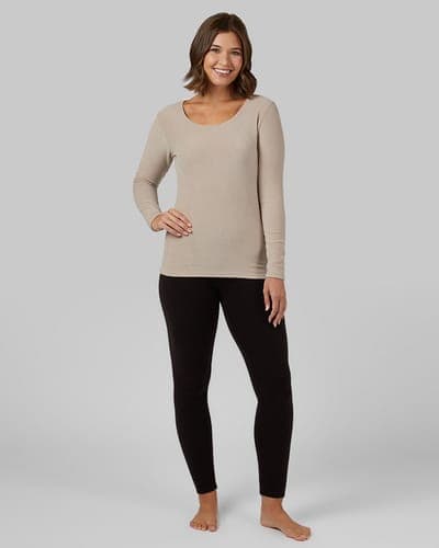 WOMEN'S HEAVYWEIGHT FLEECE BASELAYER SCOOP TOP 4