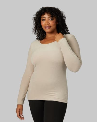 WOMEN'S HEAVYWEIGHT FLEECE BASELAYER SCOOP TOP 5