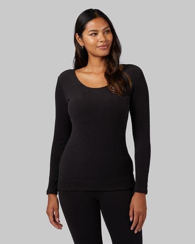 WOMEN'S HEAVYWEIGHT FLEECE BASELAYER SCOOP TOP 9