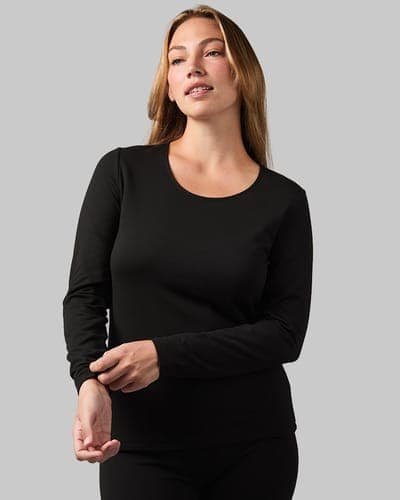 WOMEN'S MIDWEIGHT BRUSHED BASELAYER SCOOP TOP 5