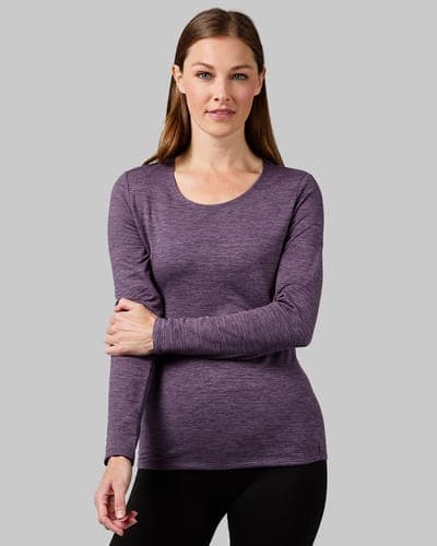 WOMEN'S MIDWEIGHT BRUSHED BASELAYER SCOOP TOP 9