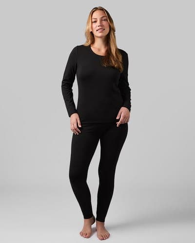 WOMEN'S MIDWEIGHT BRUSHED BASELAYER SCOOP TOP 8