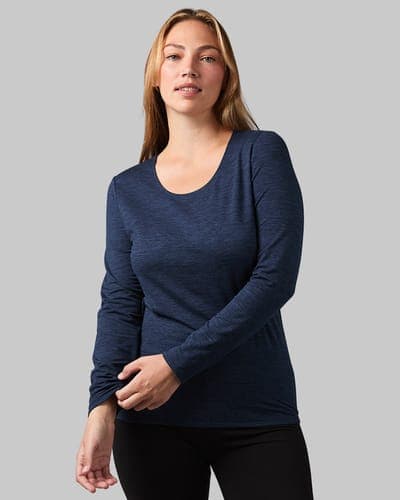 WOMEN'S MIDWEIGHT BRUSHED BASELAYER SCOOP TOP 17