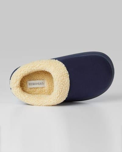 WOMEN'S SHERPA-LINED FAUX SUEDE SLIPPERS 4