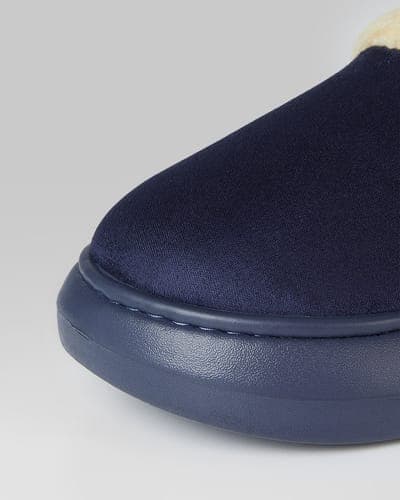 WOMEN'S SHERPA-LINED FAUX SUEDE SLIPPERS 5