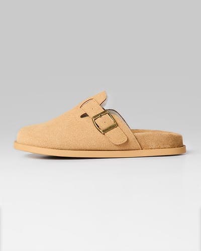 WOMEN'S FAUX SUEDE FUR-LINED CLOGS 3