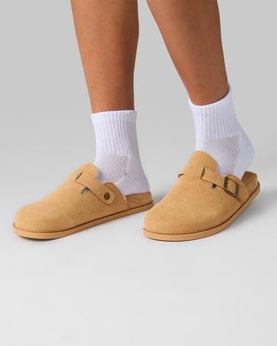 WOMEN'S FAUX SUEDE FUR-LINED CLOGS 2
