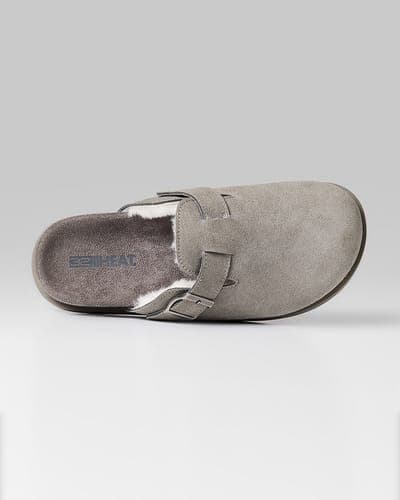 WOMEN'S FAUX SUEDE FUR-LINED CLOGS 10